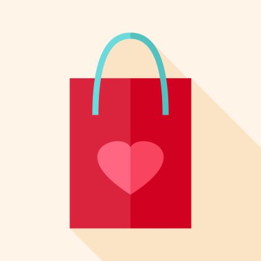 Kalp ile kağıt paket