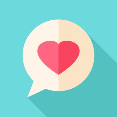 Kalpli konuşma balonu