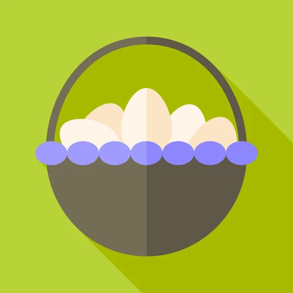 Mand met eieren — Stockvector