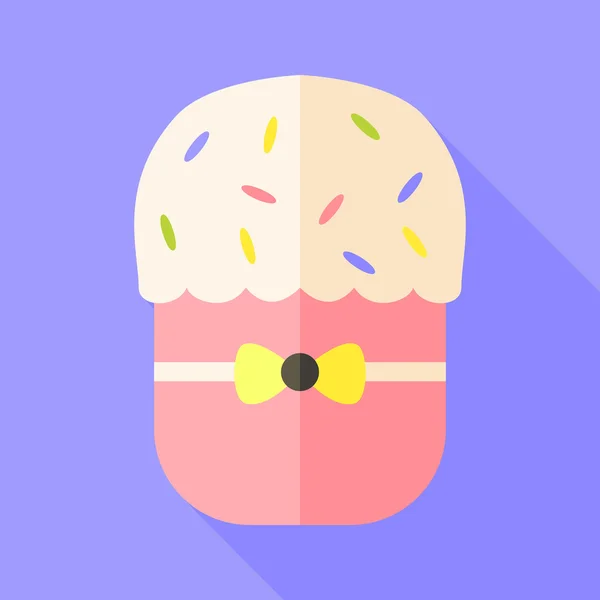 Pastel de Pascua con nudo de lazo — Vector de stock