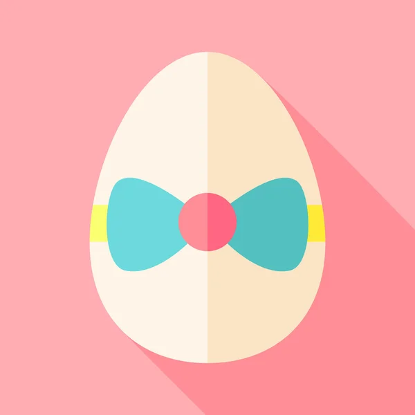 Easter egg met bow-knoop — Stockvector
