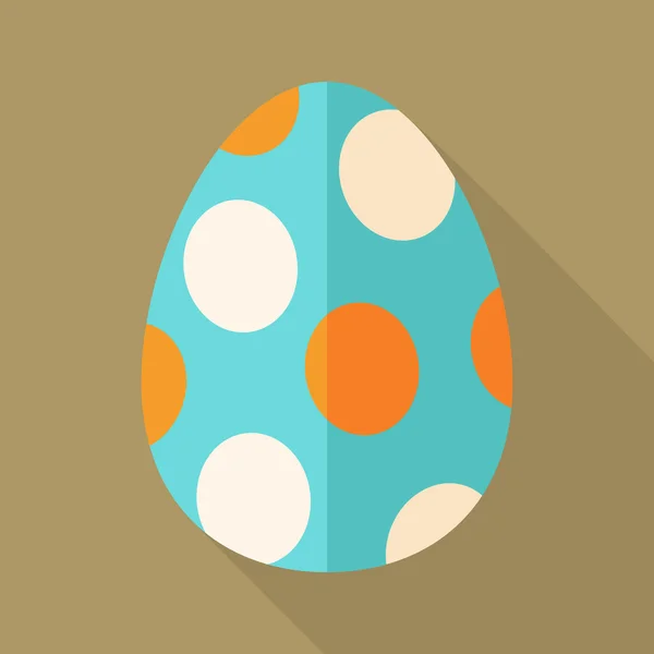 Huevo de Pascua con círculos — Vector de stock