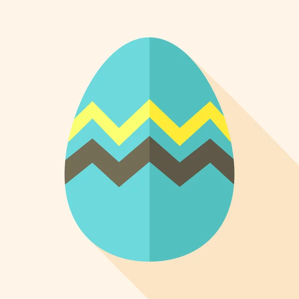 Easter egg met zig zag — Stockvector