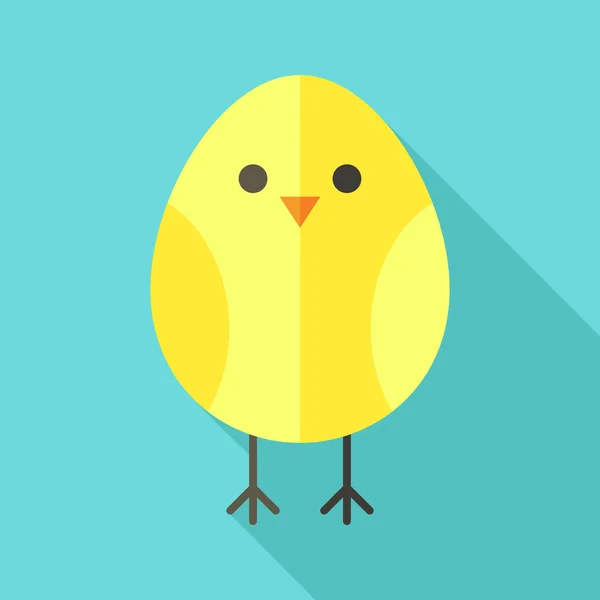 Gele vogel kip — Stockvector
