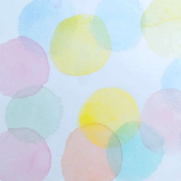 Abstrait aquarelle cercles fond — Image vectorielle