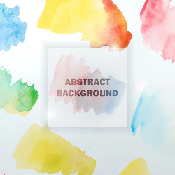 Abstract Watercolor Colorful Background with Splashes — Stock Vector