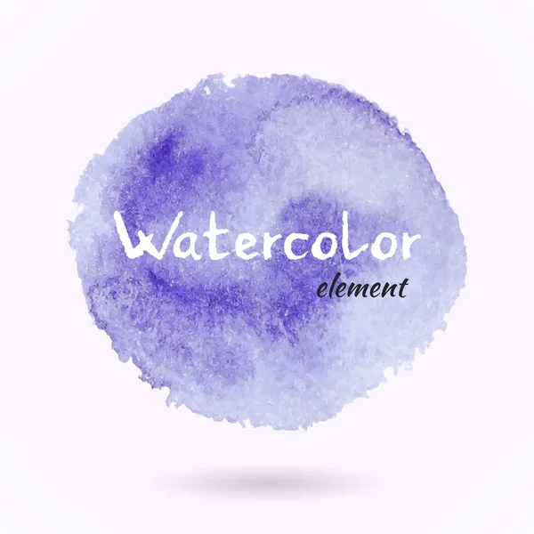 Aquarell Vektor lila Element — Stockvektor