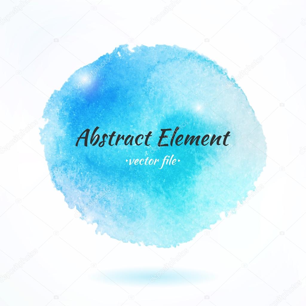 Colorful Watercolor Abstract Vector Element