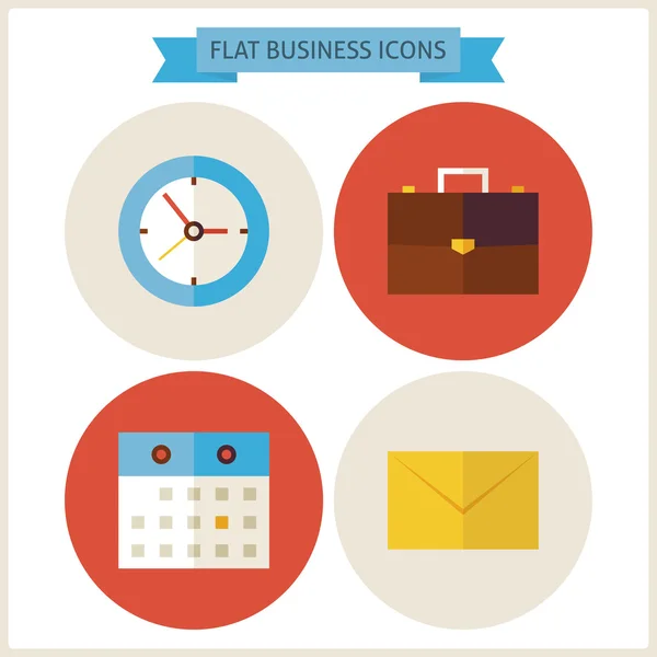 Flat Business Website Icons Set — Διανυσματικό Αρχείο