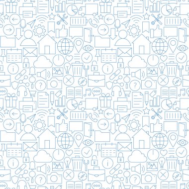 İnce çizgi Web sitesi mobil kullanıcı arabirimi beyaz Seamless Modeli