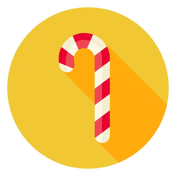 Flat Design Candy Stick Circle Icon — Stock vektor