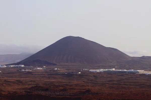 Erloschener Vulkan. arrecife, lanzarote, spanien — Stockfoto