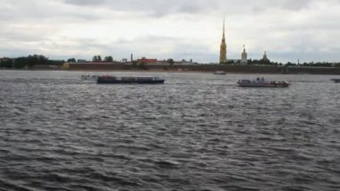 Nehir Neva, Peter ve Paul Fortress. St. Petersburg, Rusya Federasyonu