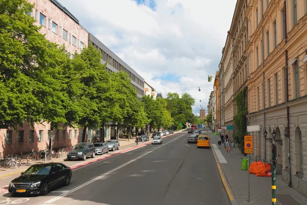 Şehir sokak. Stockholm, İsveç — Stok fotoğraf