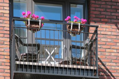 Ev balkon. Helsinki, Finlandiya