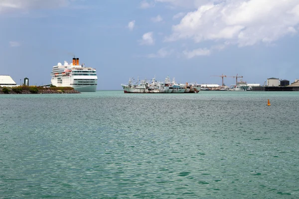 In de haven van Trou Fanfaron. Port Louis, Mauritius — Stockfoto