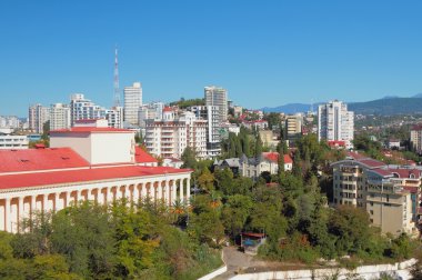 Görünüm sabah Sochi, Rusya Federasyonu