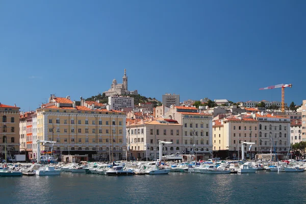 Eski liman alanı su. Marseille, Fransa — Stok fotoğraf