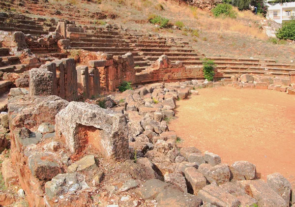 Ruins of ancient Greek theater. Fethiye, Turkey — Stock Photo, Image