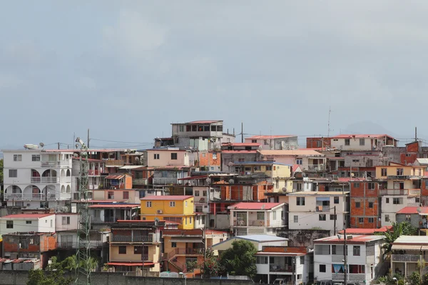 Housing on Victor Lamon Avenue. Fort-de-France, Martinique — Stock Photo, Image