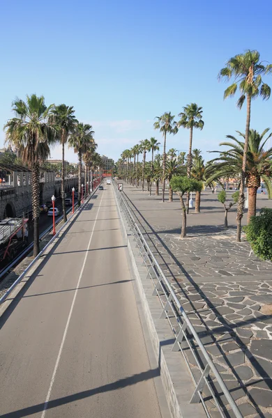 Columbus Avenue. Barcelona, Spain — Stock Photo, Image