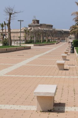 Bulvarı'nda. Civitavecchia, İtalya