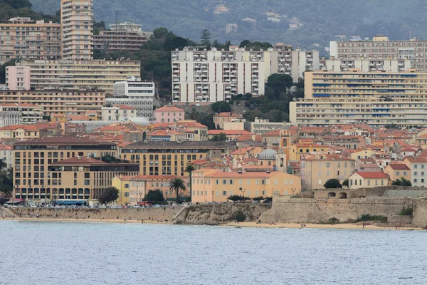 City on seashore. Ajaccio, Corsica, France — Stock Photo, Image