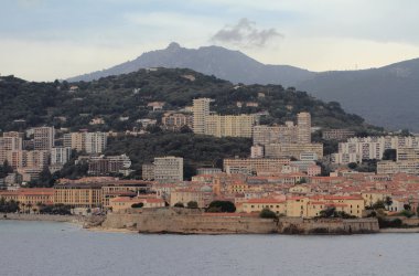 Eski kale ve şehir. Ajaccio, Corsica, Fransa