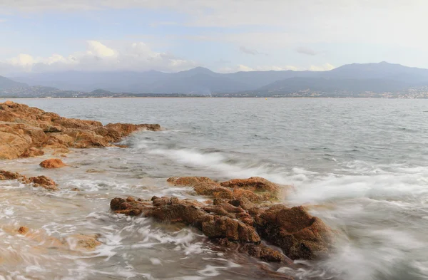 Moře zálivu. Ajaccio, Korsika, Francie — Stock fotografie