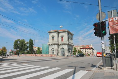 Via Giuseppe Garibaldi Sokağı. Padua, Veneto, İtalya