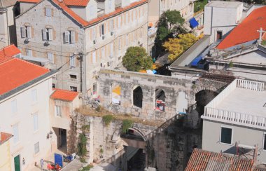 Diocletianus Sarayı parçası. Split, Hırvatistan