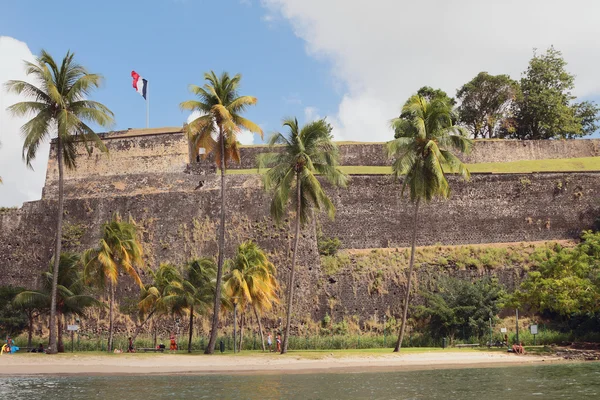 En las paredes de la antigua fortaleza. Fort-de-France, Martinica — Foto de Stock