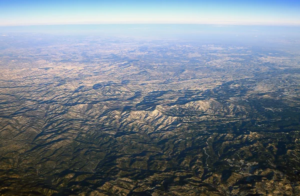 Utsikt över bergen uppifrån. Rhodope, Grekland-Bulgarien — Stockfoto
