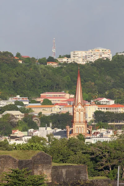 Campanario de la Catedral. Fort-de-France, Martinica — Foto de Stock