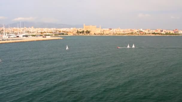 西班牙的马略卡岛帕尔马-德 — 图库视频影像