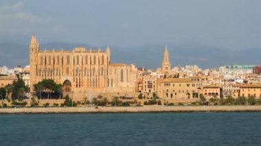 Katedral, şehir setin. Palma-de-Mayorka, İspanya
