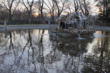 Çeşme Retiro Park. Madrid, İspanya