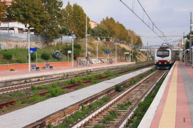 Tren istasyonu. İtalya