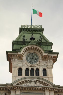 Saat Kulesi. Trieste, İtalya