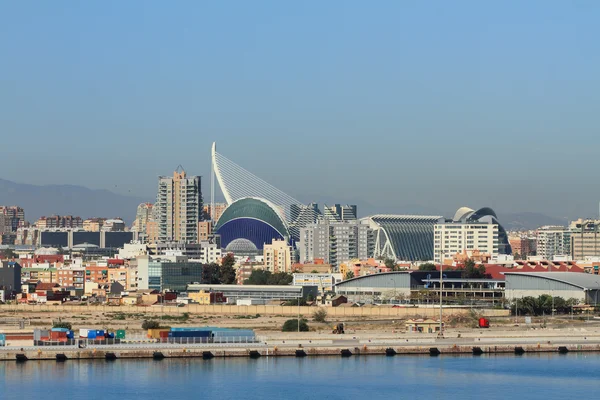 Předměstí a oceánografického parku Valencia, Španělsko — Stock fotografie