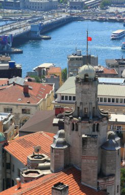 Bereket Zade medrese ve Galat Köprüsü. Istanbul, Türkiye