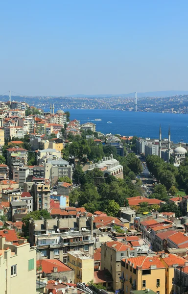 Imperial gun yard, Nusretiye mosque, Bosphorus. Istanbul, Turkey — Stock Photo, Image