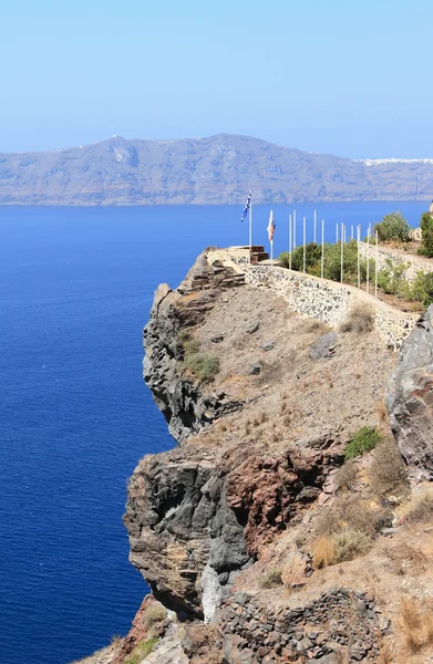 Rocku. Santorini, Řecko — Stock fotografie