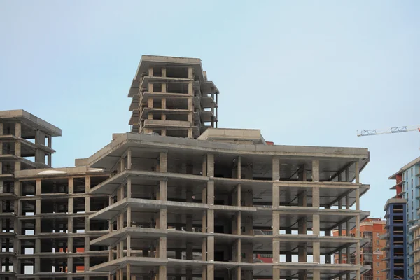 Frame and monolithic housing construction — Stock Image Frame and monolithic housing construction Royalty Free Stock Images