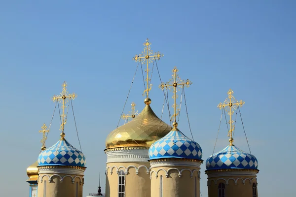 Kupoler, katedralen Nikolsky Pokrovsk kyrkan. Kazan, Tatarstan — Stockfoto