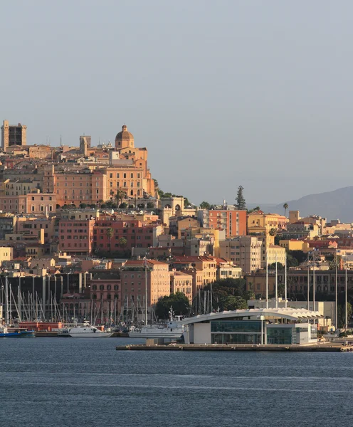 Port and city. Cagliari, Sardinia — Stock Photo, Image