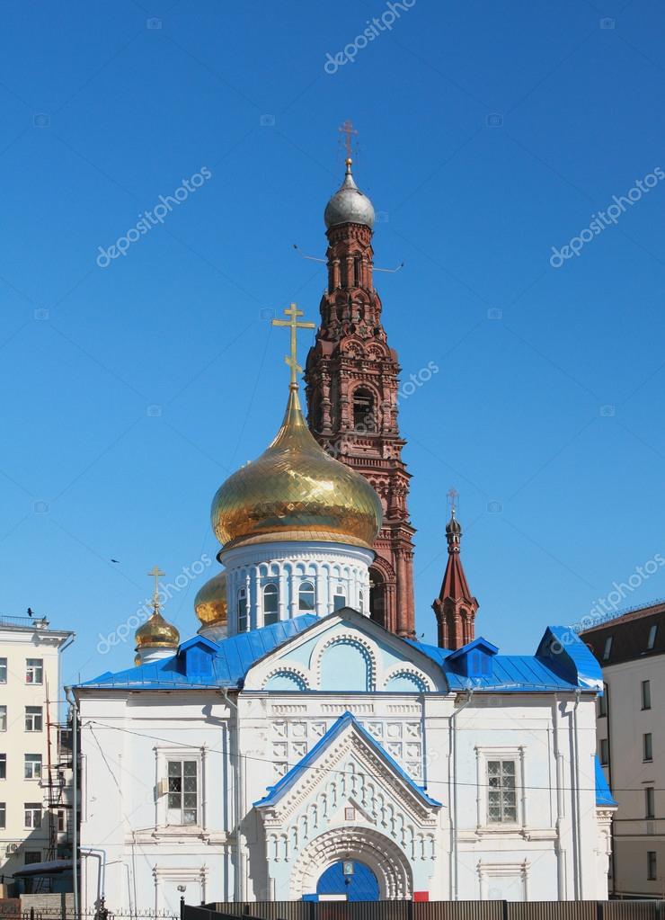 Epiphany Cathedral. Kazan, Tatarstan, Russia Stock Photo by