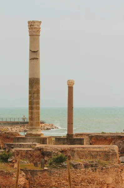 Pozůstatky římské Carthago, lázně Jiří Pia. La Gulett, Tunisko — Stock fotografie