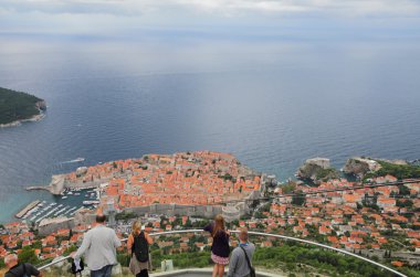 Bakış dağ Srdzh. Dubrovnik, Hırvatistan