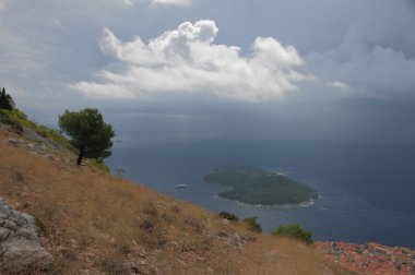 Ada Lokrum. Dubrovnik, Hırvatistan